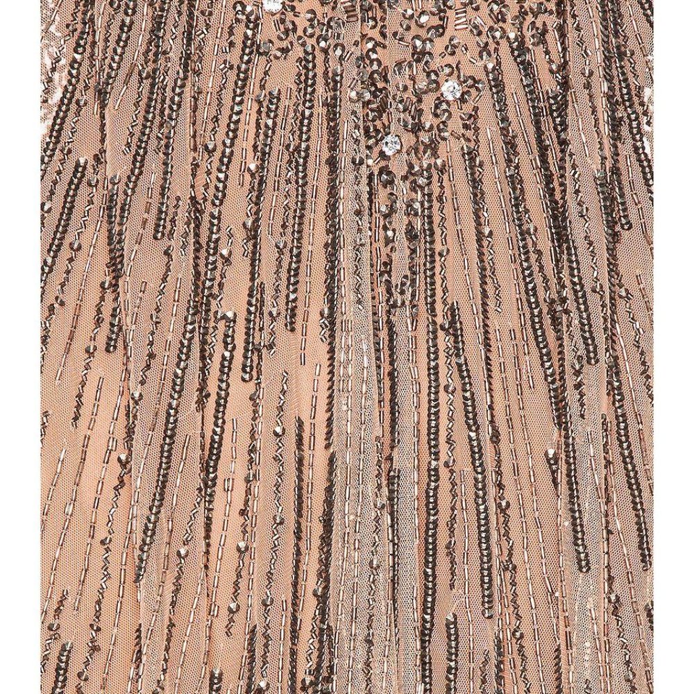 NWT TULAROSA Naiya Beaded Mini Dress in Nude - Picture 6 of 8